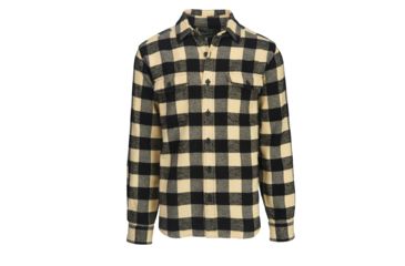 Image of Woolrich Men's Oxbow Bend Flannel Shirt, Black-White, L 6111-BLW-BLACK-WHITE-L-DEMO