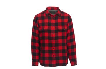 Image of Woolrich Men's Oxbow Bend Lined Shirt Jacket, Old Red Buffalo, L 6151-ORF-OLDREDBUFFALO-L-DEMO