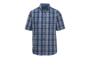 Image of Woolrich Men's Timberline Short-Sleeve Classic Shirt, Deep Indigo, L 6161-DIN-DEEPINDIGO-L-DEMO