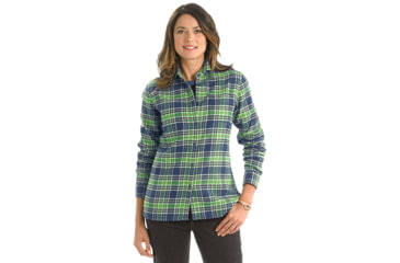 Image of Woolrich Pemberton Shirt - Women's-Deep Blue Sea-Large