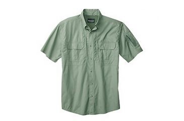 Image of Woolrich Tactical Elite Mens SS Operator2-Chest Pocket Shirt, Sage, Small 59363