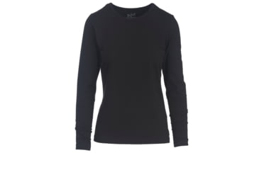Image of Woolrich Women's Laureldale Long Sleeve Shirt, Black, M 7003-BLK-BLACK-M-DEMO