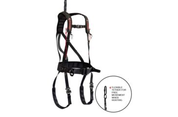Image of X-Stand The X-Factor Tree Stand Safety Harness, Black, Youth, XASA860-Y