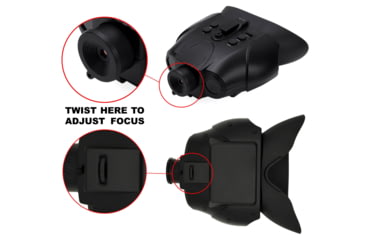 Image of X-Vision Hands Free Deluxe Sniper Digital Nightvision Binocular, Black, XANB50