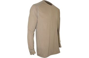 Image of XGO Fav. Tactical Tee Long Sleeve w/ Advanced Cooling, Tan 499, Small, 1T11AQAC-S-499
