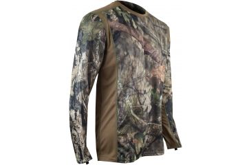Image of XGO Men's Phase 1 Long Sleeve Crew w/Panels, Mossy Oak Break Up Country, 2XL, 1G11APQP-2XL-91