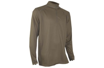 Image of XGO Mens Phase 2 Performance Zip Mock, Tan 499, Medium, 2GB11DQ-M-499