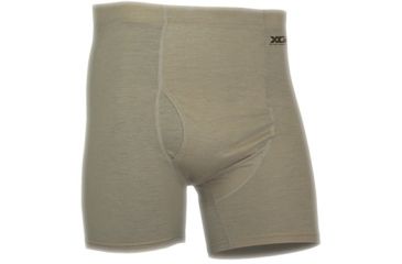 Image of XGO Mens Phase 3 Flame Retardant Compression Boxer Brief, Desert Sand, M 3FX13X-M-700