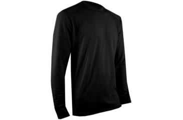 Image of XGO Phase 4 Mens Long Sleeve Crew w/Thumb Loop, Black, Large, 4P11AQ-L-60