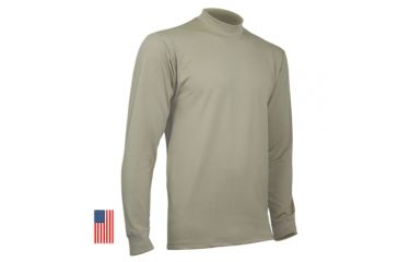Image of XGO Phase 4 Mens Long Sleeve Crew w/Thumb Loop, Desert Sand, Small, 4P11AQ-S-700