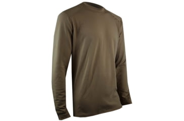Image of XGO Phase 4 Mens Long Sleeve Crew w/Thumb Loop, Tan 499, Large, 4P11AQ-L-499