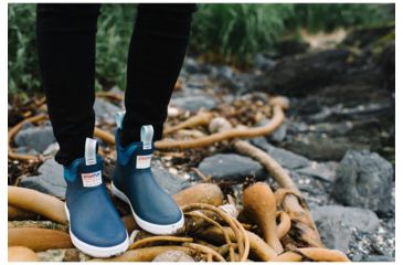 Image of Xtratuf 6 in Salmon Sisters Ankle Deck Boots - Women's, Blue, 6, 22590-BLU-060