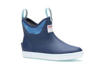 Image of Xtratuf 6 in Salmon Sisters Ankle Deck Boots - Women's, Blue, 6, 22590-BLU-060