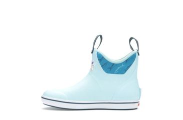 Image of Xtratuf 6 in Salmon Sisters Ankle Deck Boots - Women's, Light Blue, 10, 22592-BLU-100