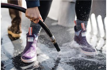 Image of Xtratuf 6 in Salmon Sisters Ankle Deck Boots - Women's, Purple, 7, 22591-PUR-070