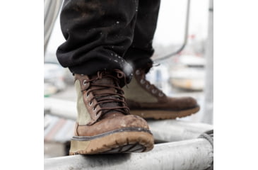 Image of Xtratuf Bristol Bay Leather Canvas Boot - Mens, Brown, 10, XBF-903-BRN-100