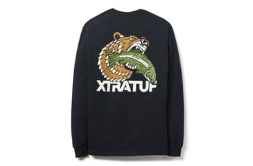 Image of Xtratuf Long Sleeve Grizzly Tee - Men's, Black, MD, XALS-1BS-BLK-MED