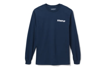Image of Xtratuf Long Sleeve Rugged &amp; Real Tee - Mens, White/Navy, Extra Large, XALS-2RR-NVY-XLG