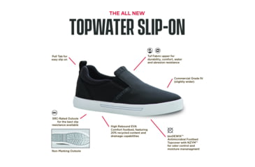 Image of Xtratuf Topwater Slip On - Mens, Black, 13, XMTS-000-BLK-130
