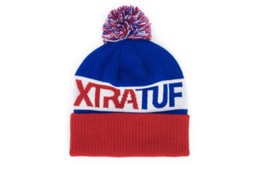 Image of Xtratuf Vintage Pom Beanie - Unisex, Red, White, Blue, XAC-RWB-RED-OS