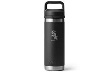 Image of Yeti Rambler 18 oz Water Bottle with Chug Cap -MLB Chicago White Sox, Black, 28100006714