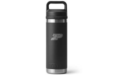 Image of Yeti Rambler 18 oz Water Bottle with Chug Cap - NCAA Purdue, Black, 28100006722