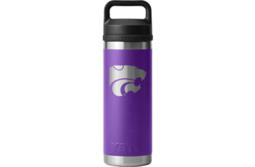 Image of Yeti Rambler 18 oz Water Bottle with Chug Cap - NCAA Kansas State, Team Purple, 28100006817