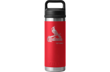 Image of Yeti Rambler 18 oz Water Bottle with Chug Cap - MLB St. Louis Cardinals, Rescue Red, 28100006834