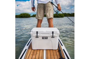 Image of Yeti Tundra 35 Hard Cooler, Big Wave Blue, 35 Quart, 10035400000