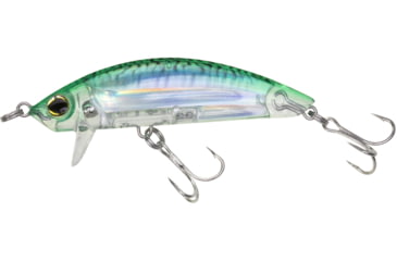 Image of Yo-Zuri 3D Inshore Surface Minnow, Floating 7/16oz 3-1/2in 1/2 Ft #6 Hooks Green Mackerel, R1215HGM