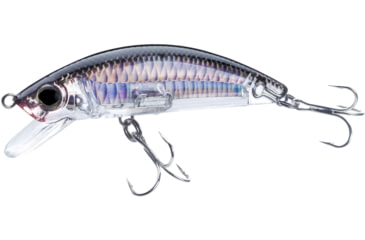 Image of Yo-Zuri 3D Inshore Surface Minnow, Floating 7/16oz 3-1/2in 1/2 Ft #6 Hooks Silver/Black, R1215C4