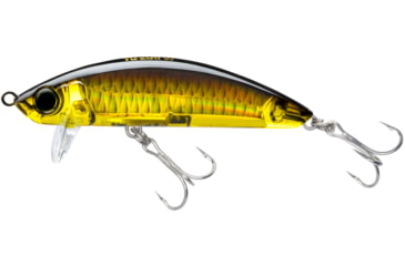 Image of Yo-Zuri 3D Inshore Surface Minnow, Floating, 90mm 3-1/2in Gold Black, R1215HGBL