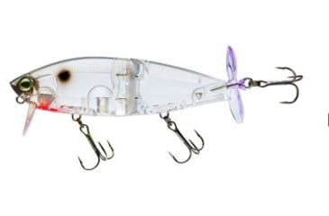 Image of Yo-Zuri 3DB Wake Prop Floating Lure, 85mm, 3-3/8in, Clear Shad, R1475 TMSH