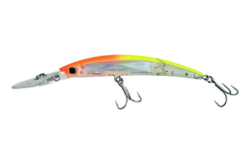 Image of Yo-Zuri Crystal 3D Minnow Deep Diver Jointed Luge, 130mm, Orange/Yellow, F1155 C57