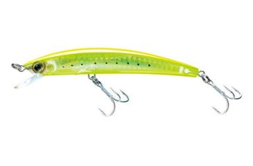 Image of Yo-Zuri Crystal 3D Minnow Floating Luge, 90mm, Chartreuse, F1145 GHCS