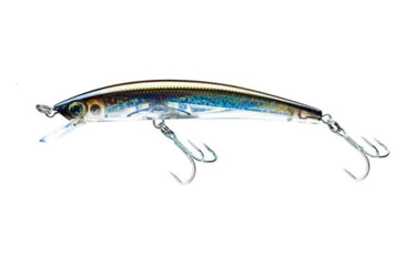 Image of Yo-Zuri Crystal 3D Minnow Floating Luge, 90mm, Silver/Bronze, F1145 SBR