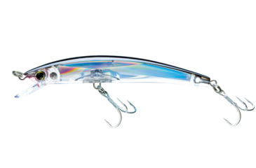 Image of Yo-Zuri Crystal 3D Minnow Sinking Luge, 90mm, Silver/Black, F1148 C4