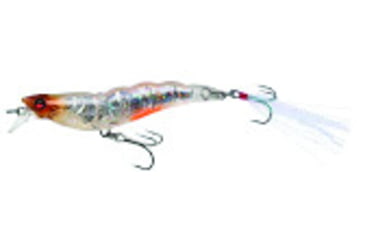 Image of Yo-Zuri Crystal 3D Shrimp Mylar Tinsel Tail, 3 1/2in, 7/16 oz Tiger Shrimp, Sinking, R1162HTS