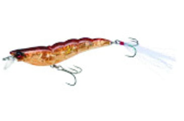 Image of Yo-Zuri Crystal 3D Shrimp Mylar Tinsel Tail, 3 1/2in, 7/16 oz Ultra Violet Root Beer, Sinking, R1162HRT