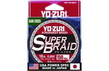 Image of Yo-Zuri SuperBraid Line 10lb 150yd Green Boxed, YZSB10LBDG150YD