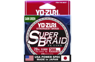 Image of Yo-Zuri SuperBraid Line 20lb 300yd Dark Green Boxed, YZ SB 20LB DG 300YD