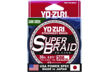 Image of Yo-Zuri SuperBraid Line 30lb 300yd Dark Green Boxed, YZ SB 30LB DG 300YD