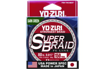 Image of Yo-Zuri SuperBraid Line 80lb 150yd Green Boxed, YZSB80LBDG150YD