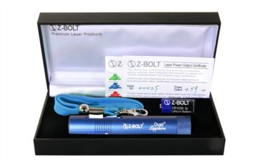 Image of Z-Bolt D-5-BL Duet Sapphire Blue Pointer, Tru Blue Laser, Dual Switch, Blue, Small, D-5-BL