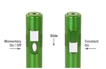 Image of Z-Bolt D-5-G Duet Emerald Blue Pointer, Tru Green Laser, Dual Switch, FDA Class 2, Green, Small, D-5-G-2