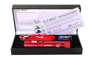 Image of Z-Bolt D-5-R Duet Ruby Blue Pointer, Tru Green Laser, Dual Switch, Red, Small, D-5-R, EDEMO1