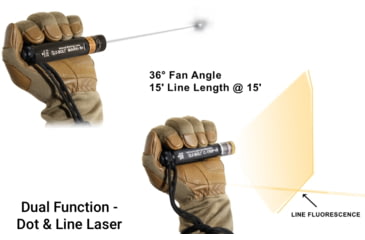 Image of Z-Bolt Infrared Dot &amp; Line Laser for Trip Wire Detection, EOD/ SWAT, Coyote Brown, IR, C-TRIP-10ir-CB