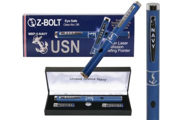 Image of Z-Bolt MBP-5 Military Pride Green Laser Pointer NAVY, Standard Laser Pointer, Navy Blue, Small, MBP-5-NAVY