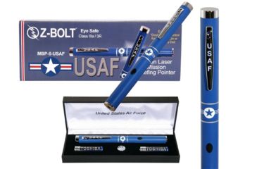 Image of Z-Bolt MBP-5 Military Pride Green Laser Pointer USAF, Standard Laser Pointer, Air Force Blue, Small, MBP-5-USAF