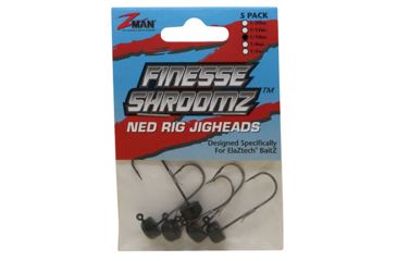 Image of Z-man ShroomZ Finesse Jig, 1/10oz, Black, FJH110-02PK5